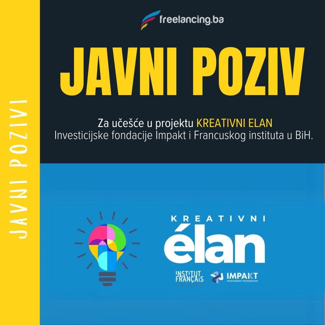 Javni poziv za učešće u projektu Kreativni elan