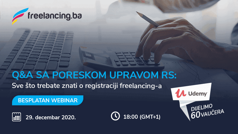 BESPLATAN WEBINAR: Q&A sa Poreskom upravom RS: Sve što trebate znati o registraciji freelancing-a