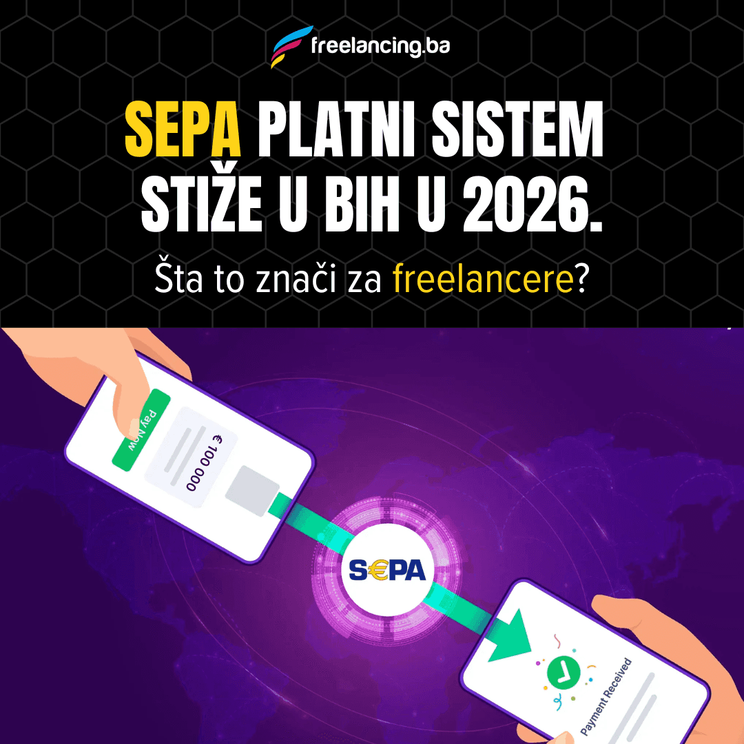SEPA platni sistem stiže u BIH u 2026. - Šta to znači za freelancere?